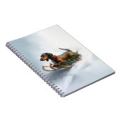 Dachshund Kerstmis sneeuw winter Notitieboek (Rechterzijde)