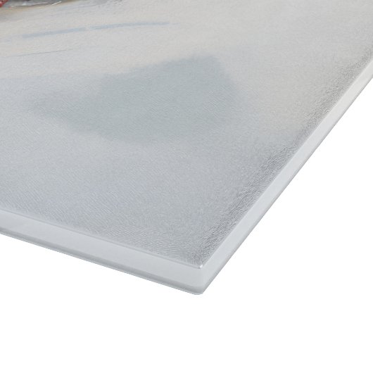 Dachshund Kerstmis sneeuw winter Snijplank (Hoek)