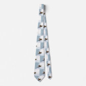 Dachshund Kerstmis sneeuw winter Stropdas (Voorkant)