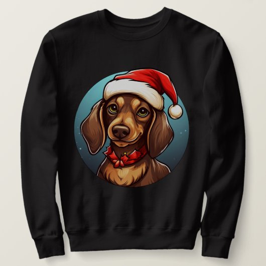Dachshund Kerstmis Trui (Design voorkant)