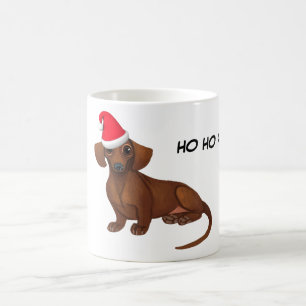 Dachshund-kerstMok Koffiemok