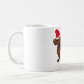 Dachshund-kerstMok Koffiemok (Links)
