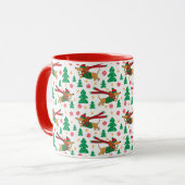 Dachshund-kerstMok Mok (Voorkant links)