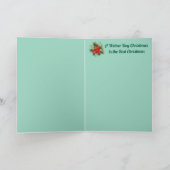 Dachshund Kerstsok Feestdagen Kaart (Binnen)