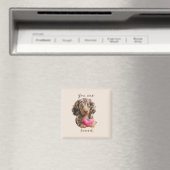 Dachshund Keukenmagneet – Cadeaubon voor een Cute Magneet (Insitu (Vaatwasser))