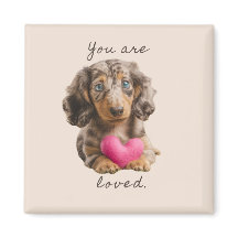 Dachshund Keukenmagneet – Cadeaubon voor een Cute 
