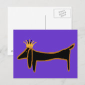 Dachshund King Briefkaart (Voorkant / Achterkant)