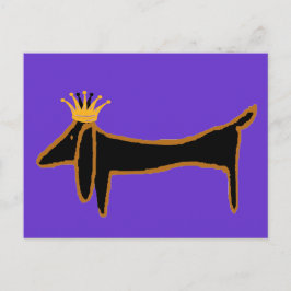 Dachshund King Briefkaart
