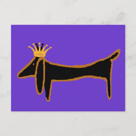 Dachshund King Briefkaart (Voorkant)