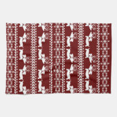 Dachshund Kitchen kerstcadeau of decor  Theedoek (Horizontaal)