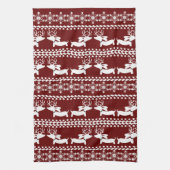 Dachshund Kitchen kerstcadeau of decor  Theedoek (Verticaal)