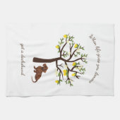 Dachshund Kitchen Towel als het leven je leemons g Theedoek (Horizontaal)