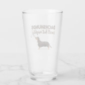 DACHSHUND KLEIN MAAR MISSCHIEN GLAS (Achterkant)