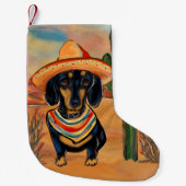 Dachshund Kleine Kerstsok (Voorkant)