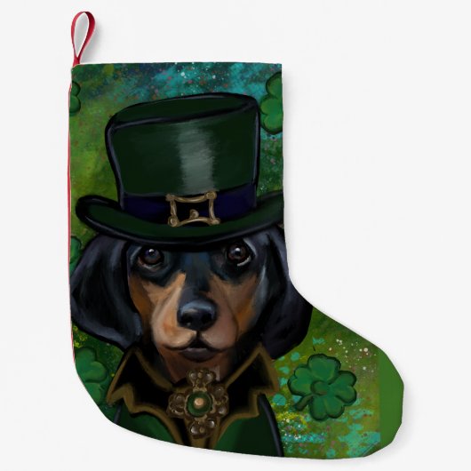 Dachshund Kleine Kerstsok (Voorkant)