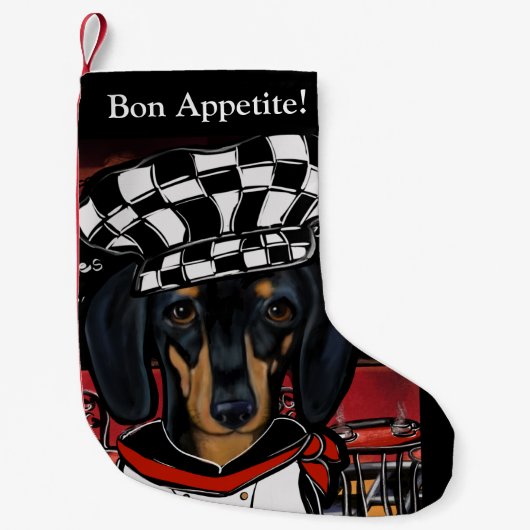 Dachshund Kleine Kerstsok (Voorkant)