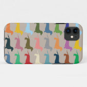 Dachshund kleurrijke Iphone-draagtas Case-Mate iPhone Case (Achterkant (horizontaal))