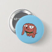 Dachshund Knop Ronde Button 5,7 Cm (Voorkant /achterkant)