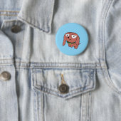 Dachshund Knop Ronde Button 5,7 Cm (In situ)