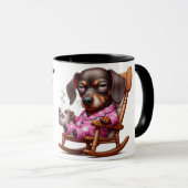 Dachshund Koffie Humor Mok (Voorkant rechts)