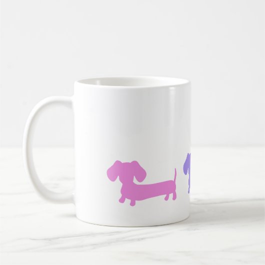 Dachshund Koffie Mok Wiener Dog Doxie Liefde (Links)