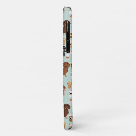 Dachshund koffiebont Case-Mate iPhone case (Achterkant/links)
