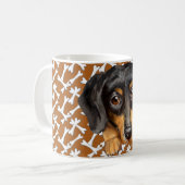 Dachshund koffiemok (Voorkant links)