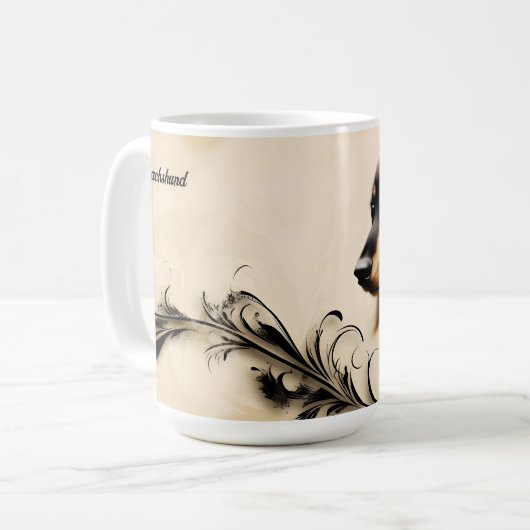 Dachshund Koffiemok (Voorkant links)