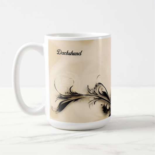 Dachshund Koffiemok (Links)
