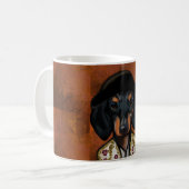 DACHSHUND KOFFIEMOK (Voorkant links)