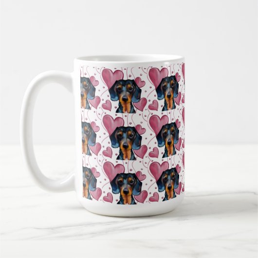 Dachshund Koffiemok (Links)