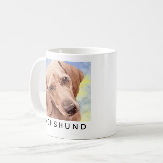 Dachshund Koffiemok (Voorkant links)