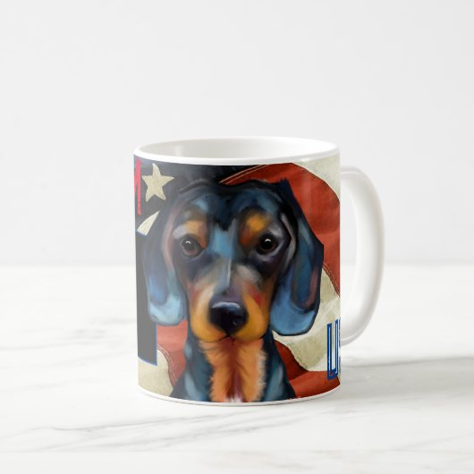 Dachshund koffiemok (Voorkant rechts)