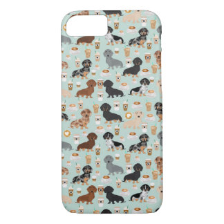 Dachshund koffieontwerp Case-Mate iPhone case