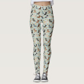 Dachshund koffieontwerp leggings (Voorkant)