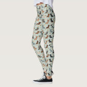 Dachshund koffieontwerp leggings (Links)