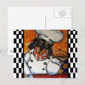 Dachshund-koks Briefkaart (Voorkant / Achterkant)