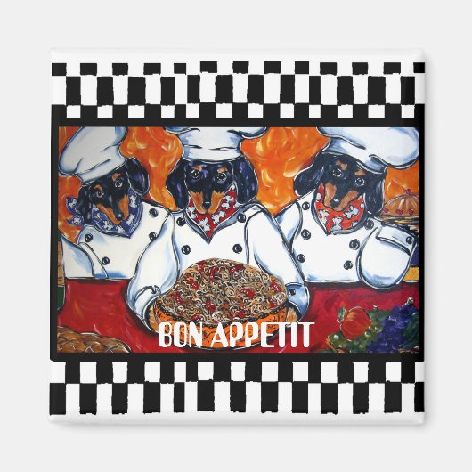 Dachshund-koks Magneet (Voorkant)