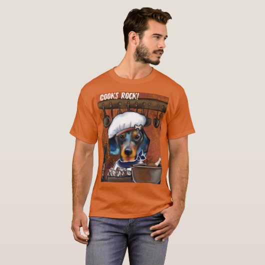Dachshund-koks T-shirt (Voorkant volledig)