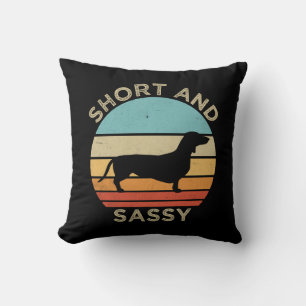 Dachshund Kort en Sassy Kussen