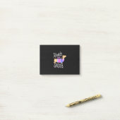 Dachshund Kort En Sassy Post-it® Notes (Op bureau)