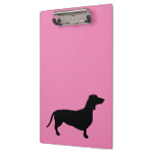 Dachshund Kort Haar - Silhouet 1 Klembord (Links)