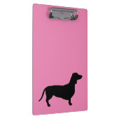 Dachshund Kort Haar - Silhouet 1 Klembord (Rechts)