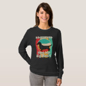 Dachshund Korte poten Grote Hart Dachshund Moeder T-shirt (Voorkant volledig)