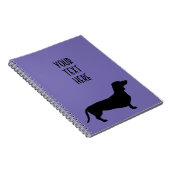 Dachshund Kortharig - Silhouet 1 Notitieboek (Rechterzijde)