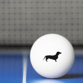 Dachshund Kortharig - Silhouet 1 Pingpongbal (Net)
