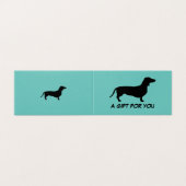 Dachshund Kortharig - Silhouette 1 Kaart (Buitenkant ongevouwen)