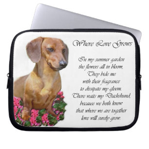 Dachshund Kunst Cadeaus Laptop Sleeve