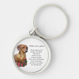 Dachshund Kunst Cadeaus Sleutelhanger