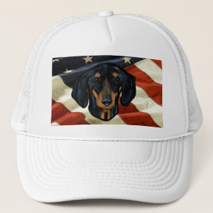 DACHSHUND KUNST TRUCKER PET